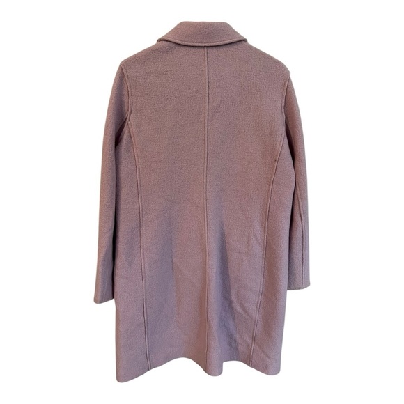 J. Crew Size 14 Pea Lilac Purple Italian Boiled Wool Coat Daphne Trench - Picture 3 of 11